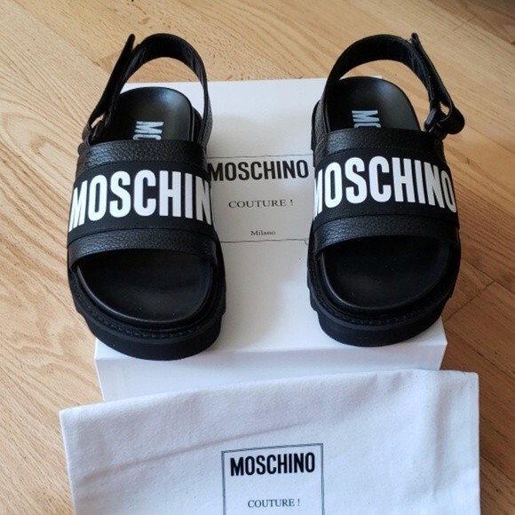 Moschino Black Sandals - Picture 1 of 4